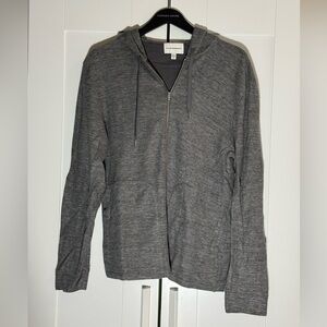Club Monaco Charcoal Zip-Up Sweater
